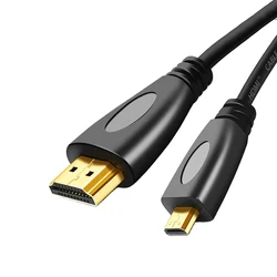 Ultra High - Speed Micro HDMI to HDTV Cable Converter - 4K 3D Ready Adapter - 3m (Micro HDMI to HDMI)