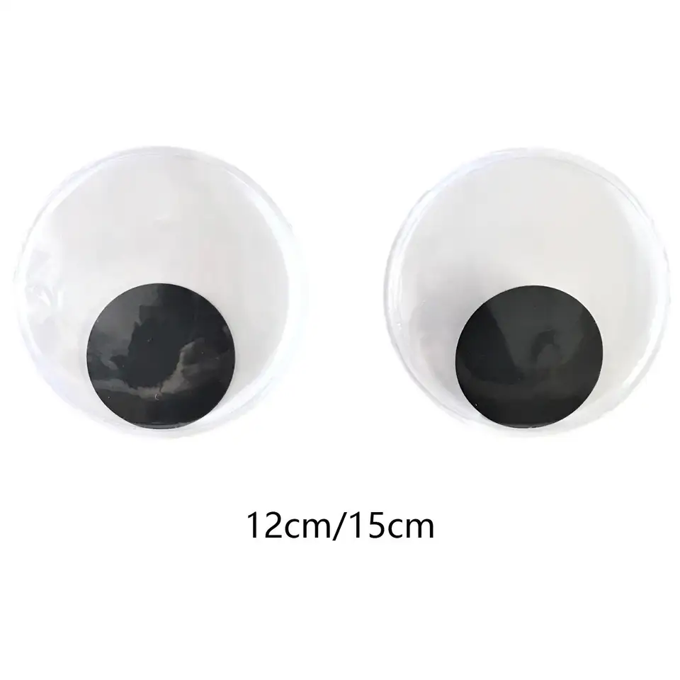 16 Occhi Finti Giganti Autoadesivi – 3 Misure 5-10 Cm – Artigianato E Decorazione