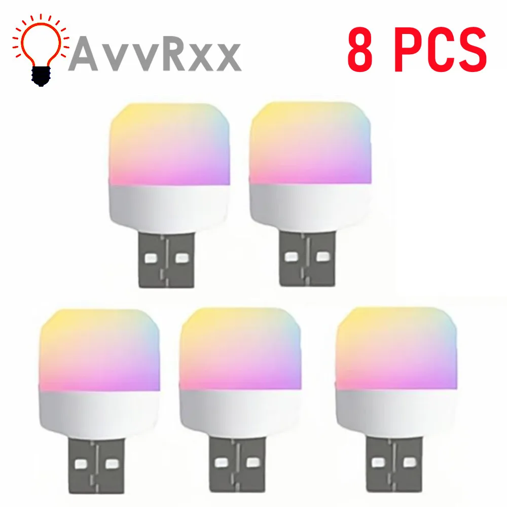 Mini USB LED Lamp 5V 1.2W Book Light Reading Lamp For Power Bank PC Laptop Notebook 8 Pcs night light led light mini night light book light mini led light