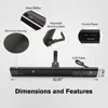 Small Outdoor Heater for Patio, 1500W IP65 Electric Infrared Heater with Low Glare Schott Glass, 9 Heating Levels 4