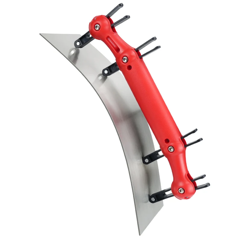 1Pc Adjustable High-Carbon Steel Curved Trowel for Drywall Skimming, Wall Smoothing, and Putty & Mortar Applications 6