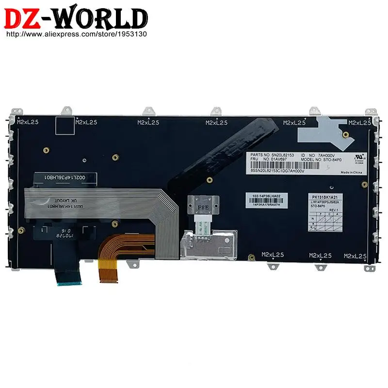 Cfr Cfa be Cfb Português Canadense Francês Italiano Teclado Brasileiro para Lenovo Thinkpad X380 Yoga 370 s1 ° Azerty pt it br fr - Imagem 4