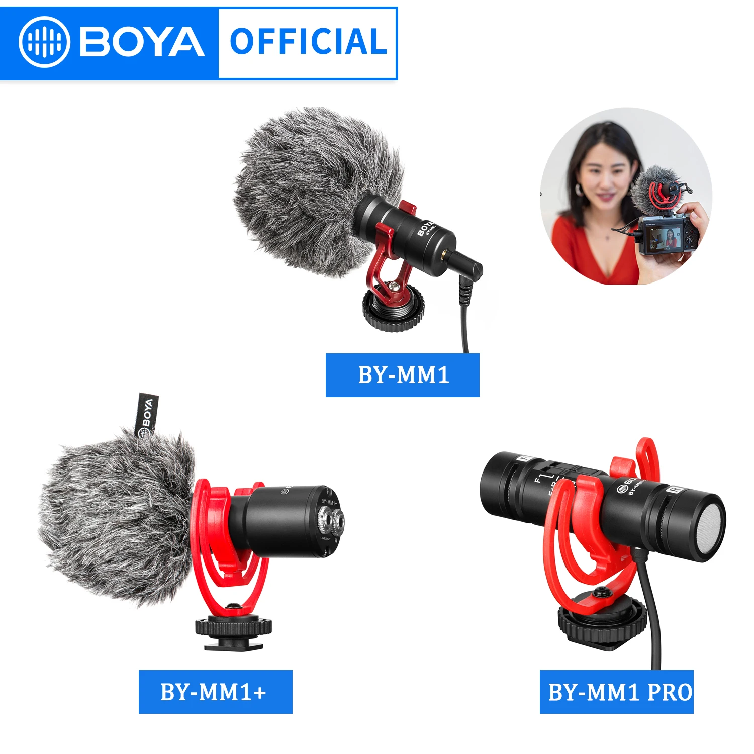 Конденсаторный микрофон BOYA профессиональный студийный мини-микрофон с