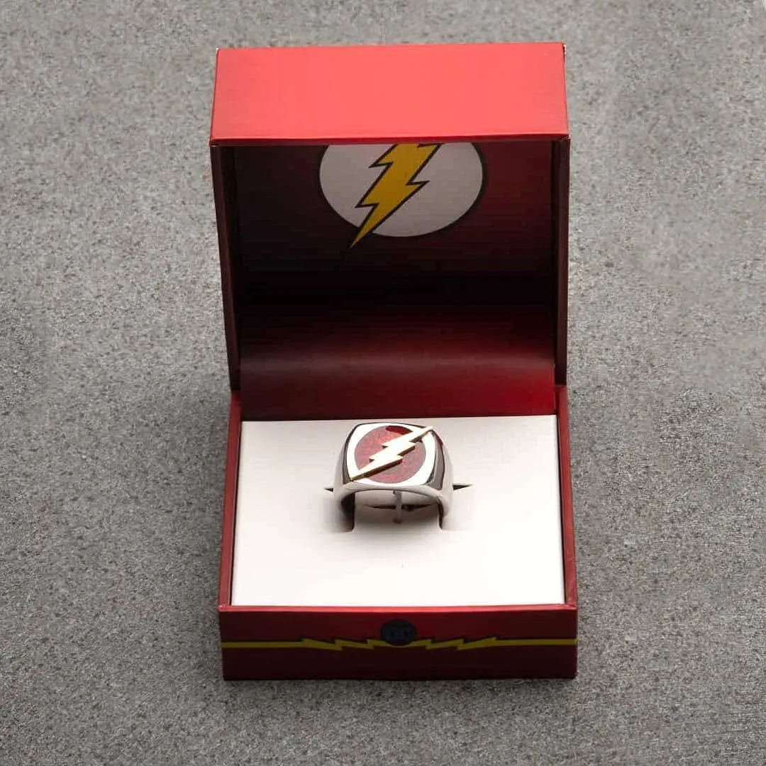 DC Flash Stamp Opening Ring Male Tide Personality Salesone Warner Surrounding the Same Ring Birthday Gift 2