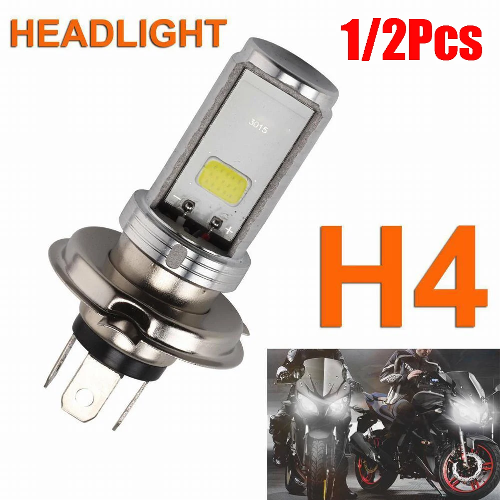 For Motorcycle H4 6500K LED Hi/Lo Beam Front Light Bulb Super Bright Headlight motorcycle headlight bulb