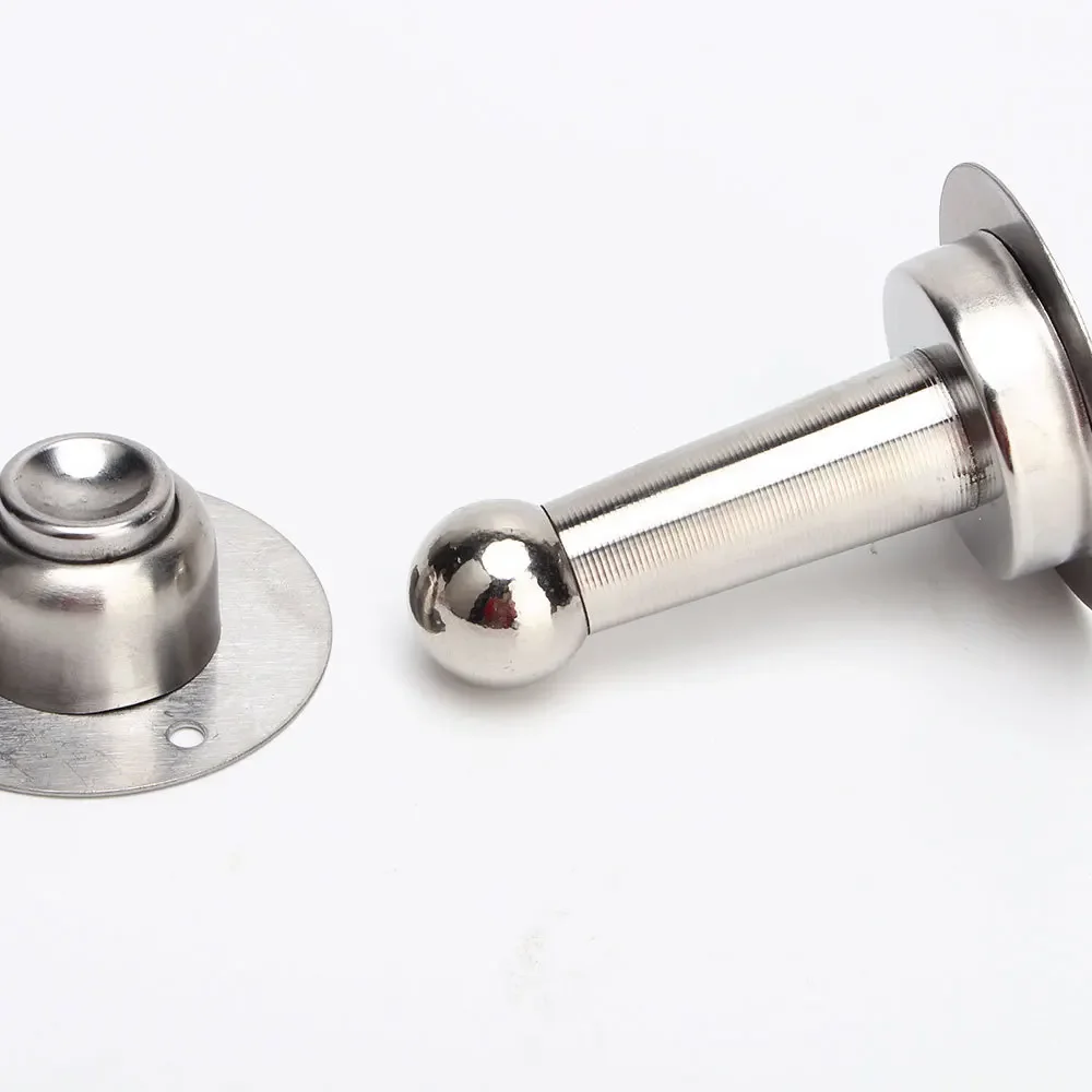 Magnetic Door Stopper Stainless Steel Sticker Toilet Glass Hidden Door Holder