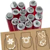 6/10/15pcs Metal Nail Art Stamp Pen Daisy Butterfly Nail Stamp Handicraft Leaf Nail Flower Star Dotting Art Heart Tools Hot Sale 3