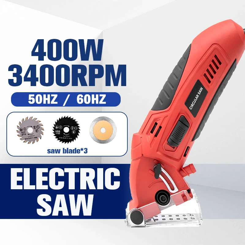 400w 3400rpm Metal Chainsaw Circular Saw Tool Practical Cutting Saw Diy