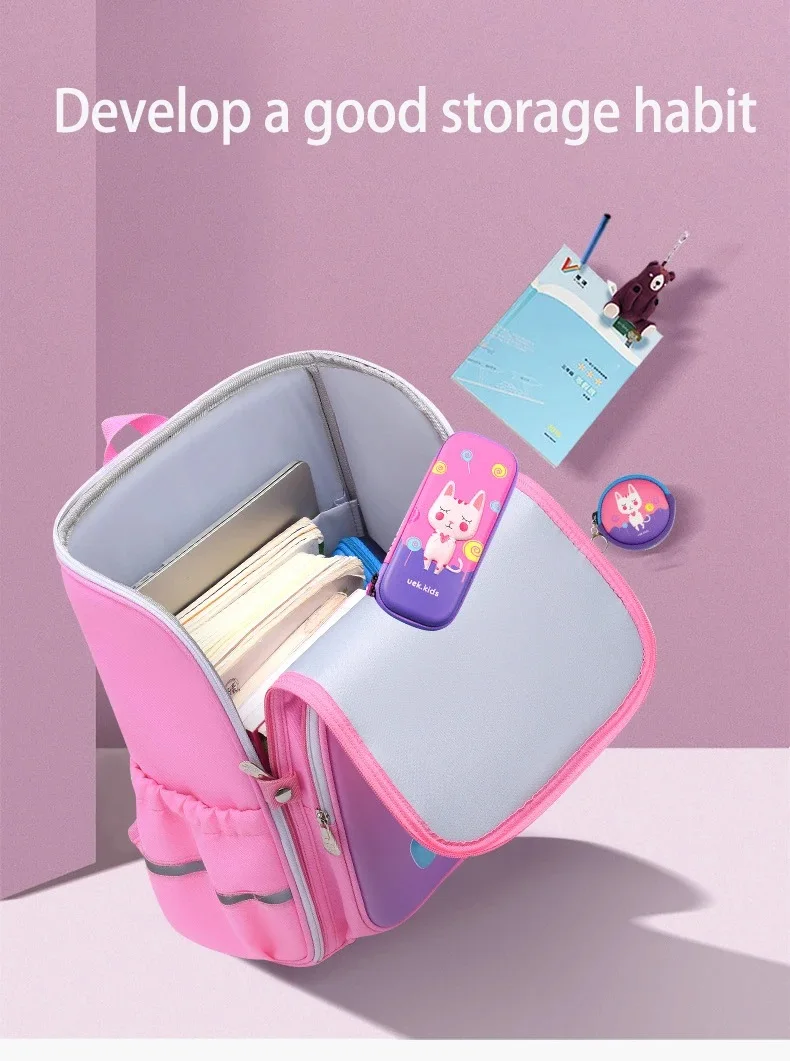 Boy School Backpack with Lunchbox School Child Elementary Student Bags Girls Waterproof Astronaut School Bags Bookbags 4