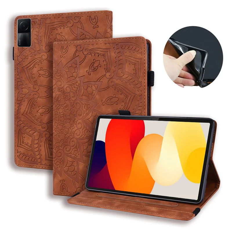 

Funda For Redmi Pad Se 2023 11 inches Case Emboss PU Leather TPU Inner Wallet Cover For Coque Redmi Pad Se Case Cover Capa