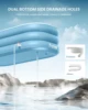 Inflatable Bath Tub for Adults, Portable Foldable with Wireless Electric Air Pump, 64" Collapsible Ice Bath Tub for Athletes 6