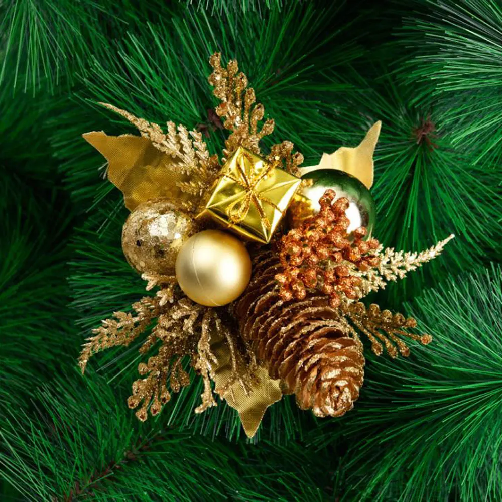 Christmas Tree Cutting Christmas Ball Pine Cone Simulation Decoration Christmas Party Decoration Supplies For Family Gathering