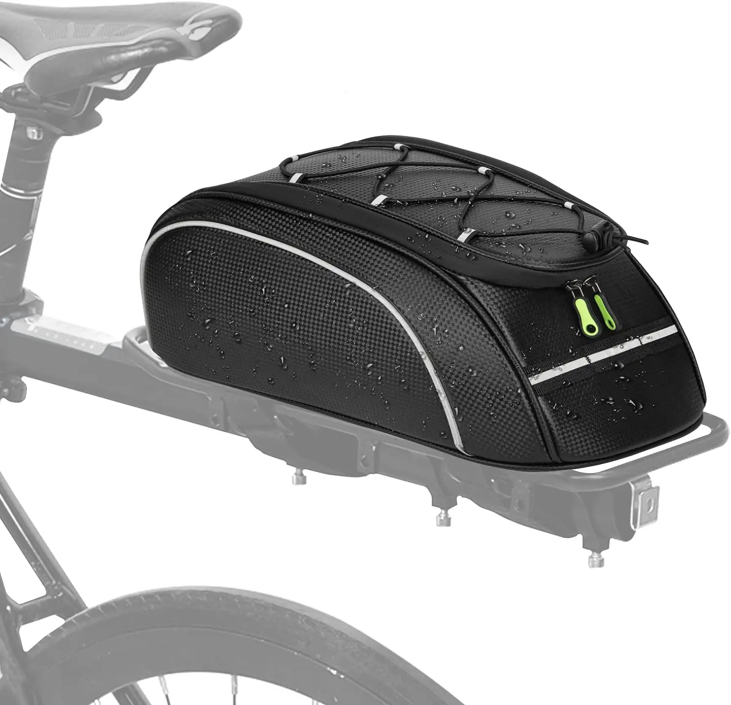 

Bike Rack Bag Trunk Bag Insulation Waterproof Rear Rack for Bicycle, Storage Reflective Pannier Bag Bike Cargo Bag Handbag