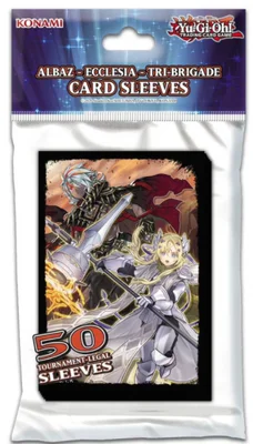 

50 PCS/Pack Yu-Gi-Oh! Anime Girl Yugioh Card Sleeve Ecclesia Albus Cosplay Game Card Laser Flash Protector Case