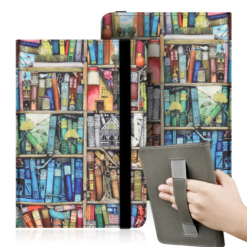 Stampa Cover Universale Per Rakuten Kobo Glo Hd N437 Kobo Aura N514 N613 Kobo Touch 2.0 N587 6 ''Ebook Ereader Custodia Per Libri Con Cinturino