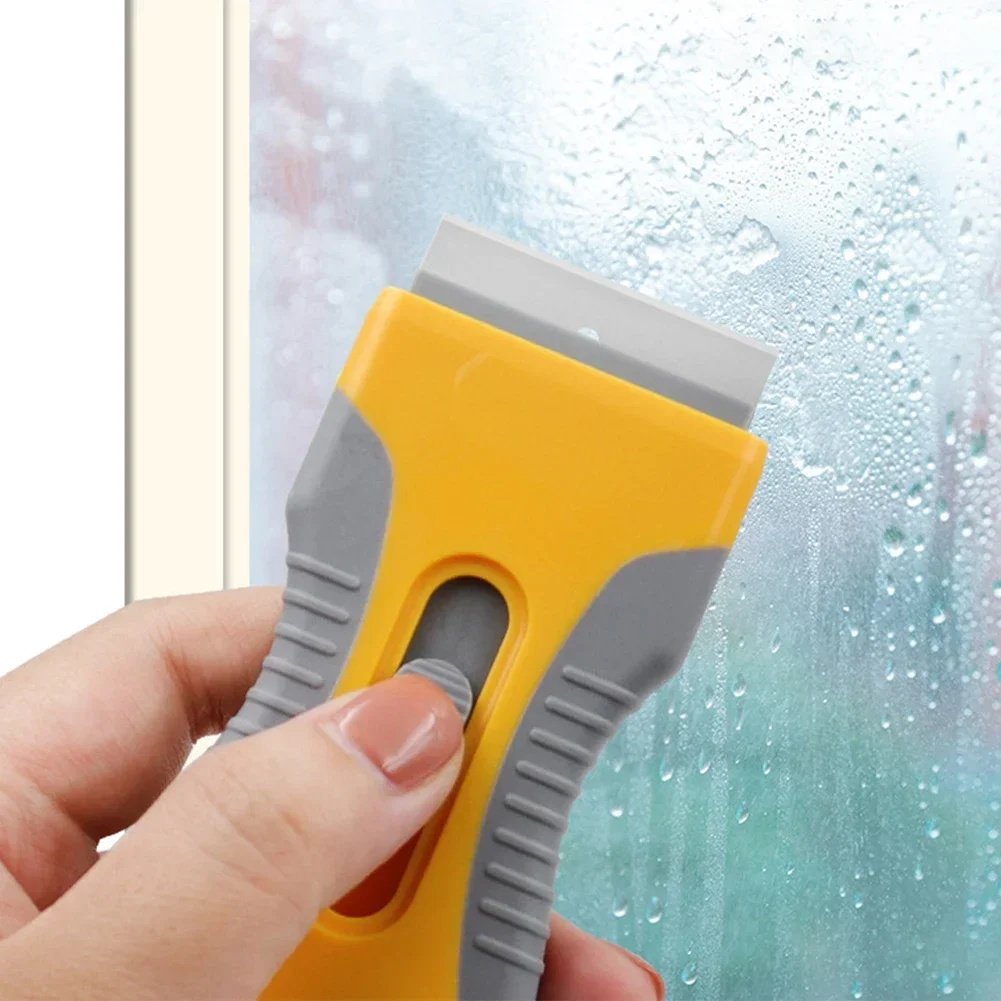 Window Glass Glue Sticker Remover Car Auto Cleaning Razor Scraper Fiber Vinyl Wrap Film Oven Tint Clean Squeegee Tool Universal For Razor Blade Scraper Car Sticker Remover Vinyl Squeegee Window Tinting Squeegee Window Scraper Tool Automotive Film Tools Window Scraper Razor Blade Scrapers Car Film Scraper Glue Removal Scraper