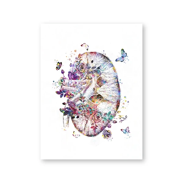 Affiche Médicale Abstraite Sur Toile A2 30x40cm - Décoration Murale Bureau Médecin Infirmière
