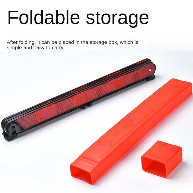 Red Reflective Portable Foldable Warning Triangle for Car Road Safety