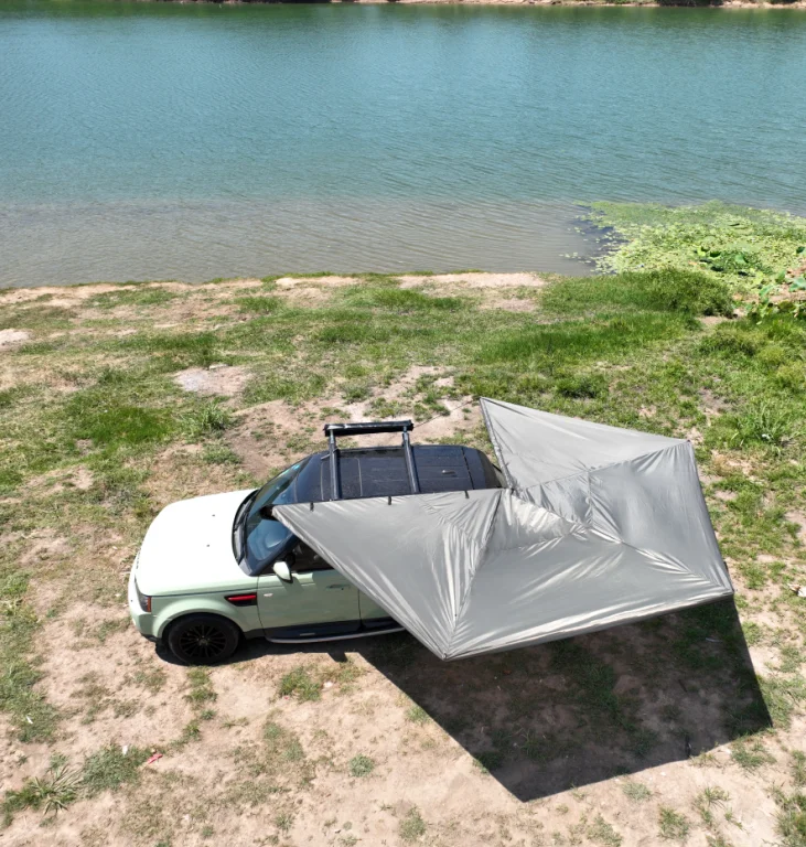 

Outdoor 4wd Foxwing Awning 270 Degree Car Side Awning Legless Camping Free Standing Awning