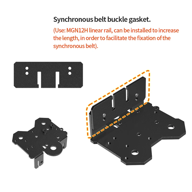 Impressora 3d x Axis Mk8 Linear Rails Extrusora Direct Drive Ender3 Kit de Atualização Backplane Bracket Ender Ender Cr10 - Imagem 3