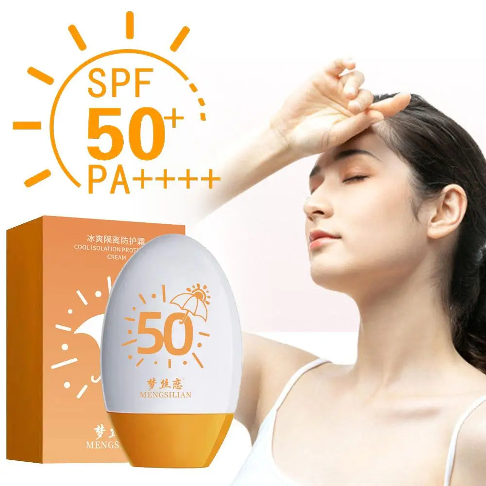 

60g Facial Sunscreen Refreshing Oil Control Sunscreen Sunscreen Protects Rays Body Ultraviolet Effectively SPF50 Isolates T9X0