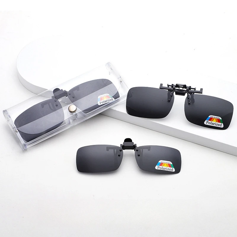 YIMARUILI Trendy Reversible Prescription Glasses Polarized Clip Driving Travel UV400 Portable Sunglasses Night Vision Sunglasses