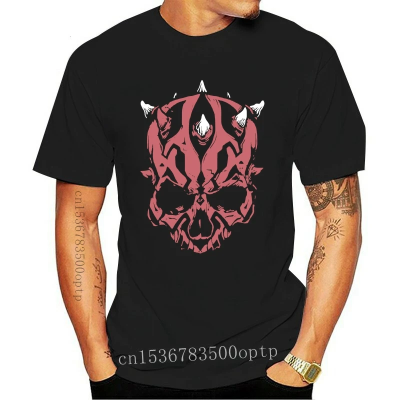 Nuova T-Shirt Da Uomo Unisex Darth Maul Skull