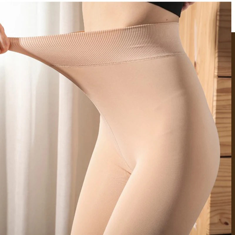 NEW Thigh-high Leggings Nude Color Seamless Natural and Realistic Warm Tights for Autumn and Winter