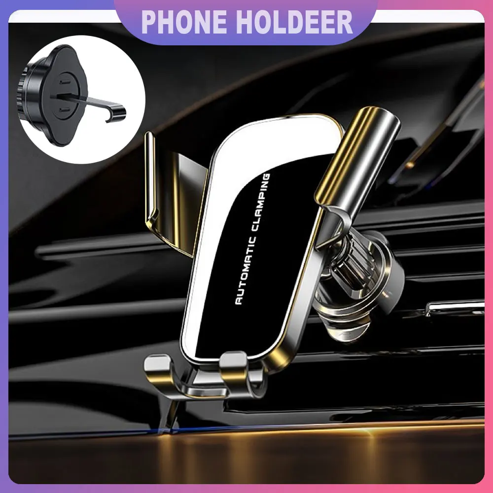 Supporto per telefono per auto Supporto per clip per presa d'aria per auto Supporto per cellulare Supporto GPS per smartphone per dispositivi mobili da 5-7 pollici Accessori per auto