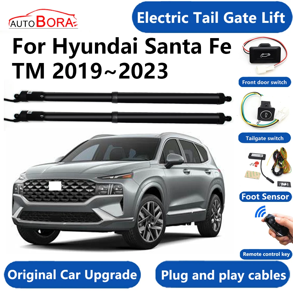 

AutoBora Car Electric Tail Gate Lift System Power Liftgate Kit Auto Automatic Tailgate Opener For Hyundai Santa Fe TM 2019~2023