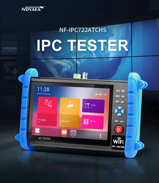 NF-722 cctvテスター,カメラ,ミニモニター,4k,hdmi,vga,ipc poe 