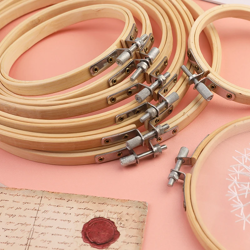 Bamboo Cross Stitch Hoops Set 3