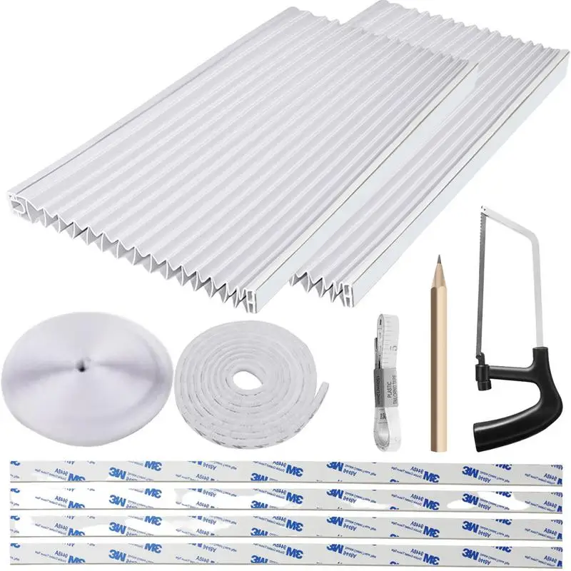 

Window Air Conditioner Side Panels AC Insulating Sun Block Cover Double Layer Window AC Insulation Panels Energy Saving
