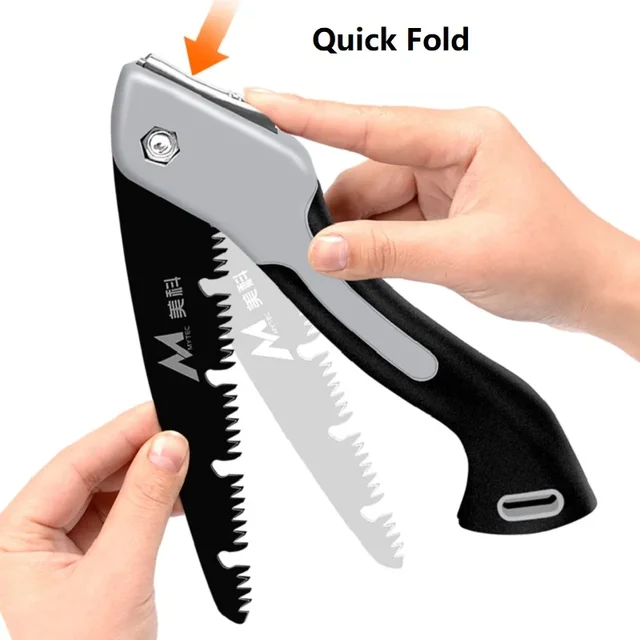 1pc Folding Pruning Hand Saw for Trees-High-Manganese Steel Teeth,Smooth & Precise Cuts Portable for Camping,Gardening,Carpentry 6