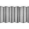 10 Panel Room Divider Square Design - Black 1