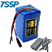 Batterie au lithium 24V 15Ah 18650 7S5P 20A BMS 29.4V pour scooter de mobilité pour fauteuil roulant, avec chargeur 2A. 1