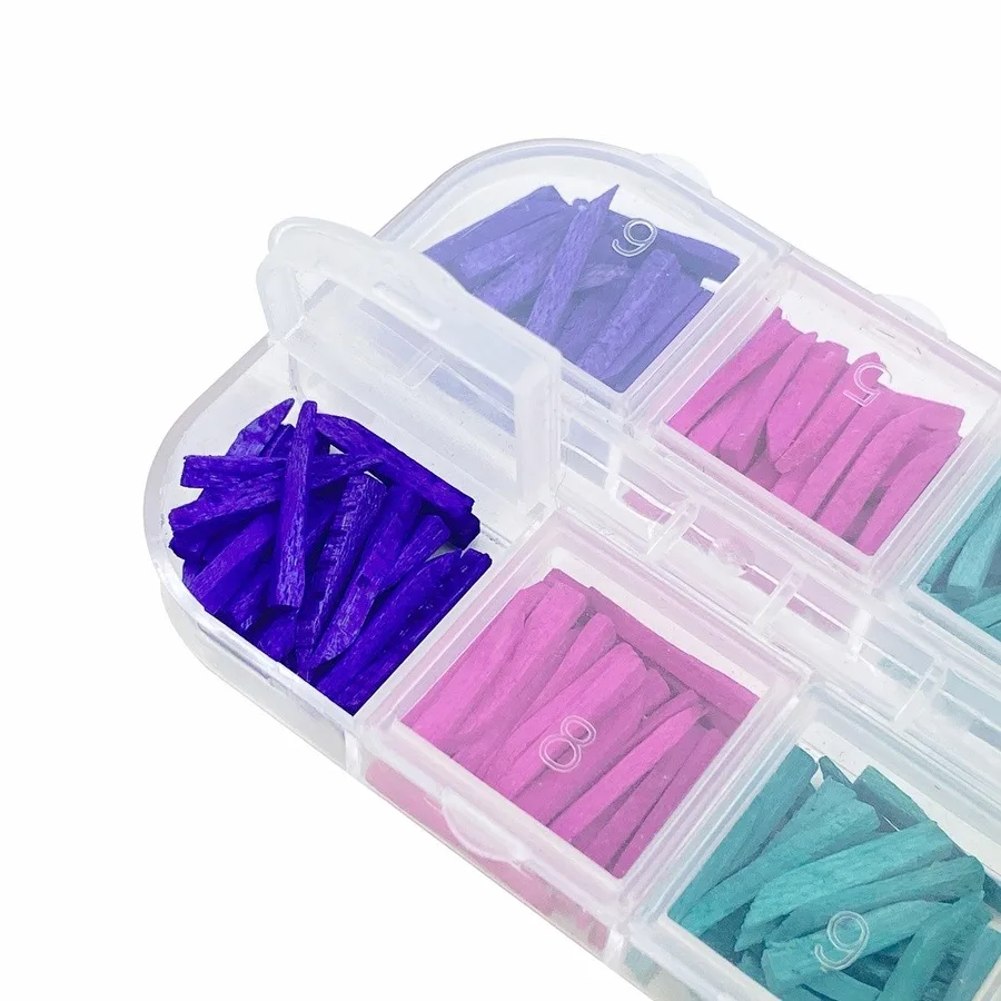 300 Piezas/Juego de Cuñas Dentales Desechables de Madera Contorneadas para Restauración Interdental, Materiales de Odont