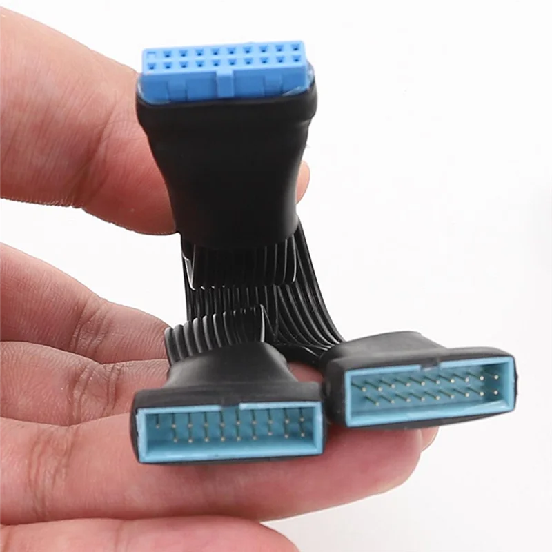 USB 3.0 헤더 분배기 연장 케이블 USB 3.0 19/20 핀 분배기 케이블 마더보드 USB 3.0 내부 분배기