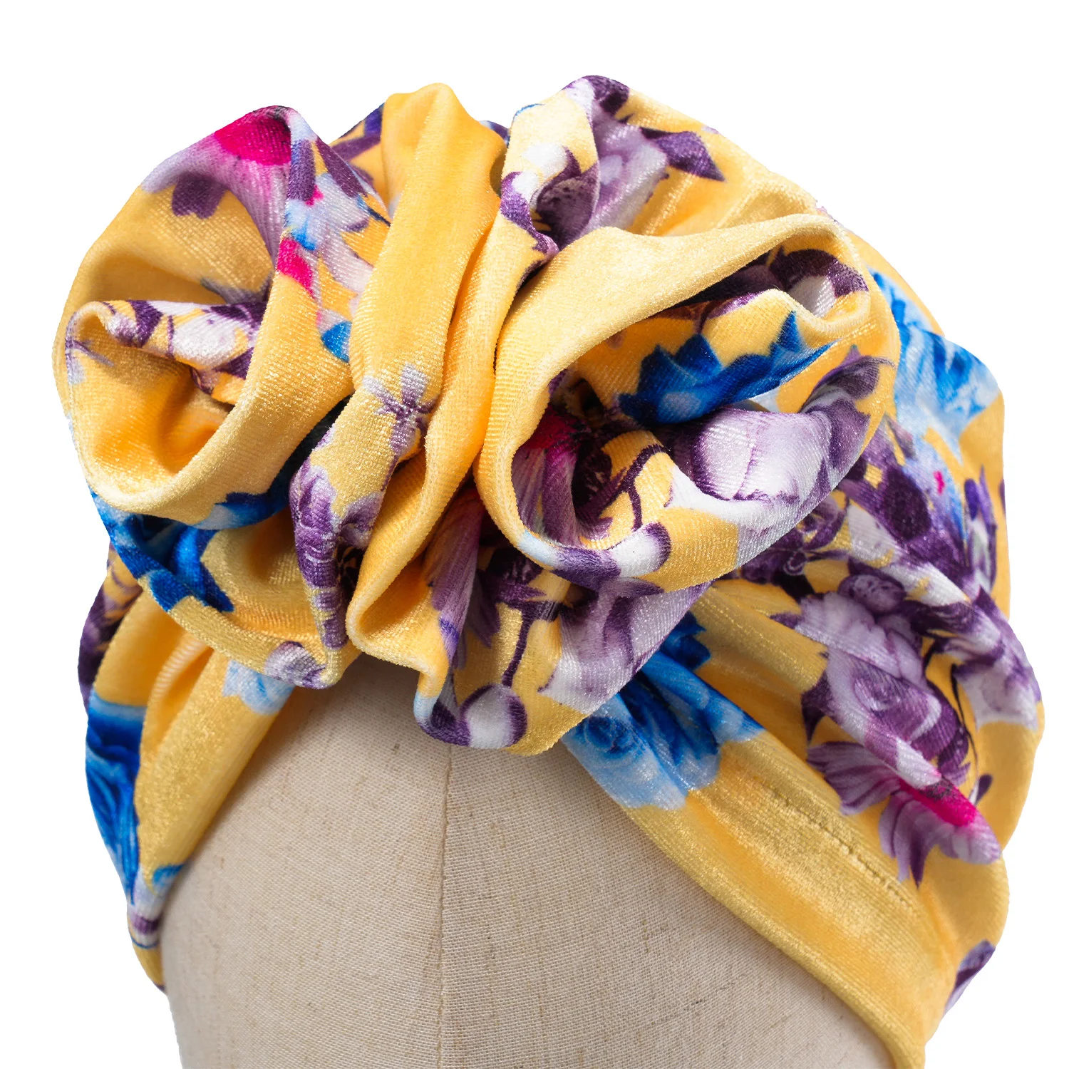 New Bohemia Printed Turbans For Women Muslim Hijab Caps Head Scarf African Headwear Turban Hat Ladies Hair Accessories 6