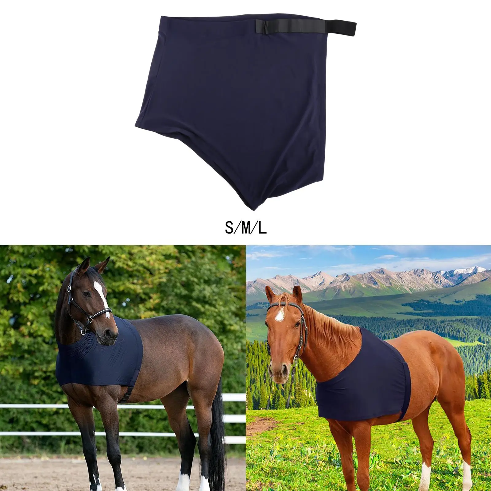 Horse Shoulder Guard Portable High Elastic Spandex Fabric Anti Rub Bib
