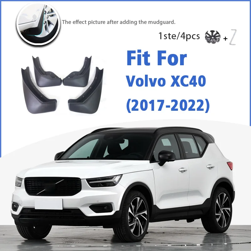 

Mud Flaps For Volvo XC40 2017-2022 Front Rear Mudflaps Mudguards Car Accessories Auto Styline Splash Guard Fender 2018 2019 2020