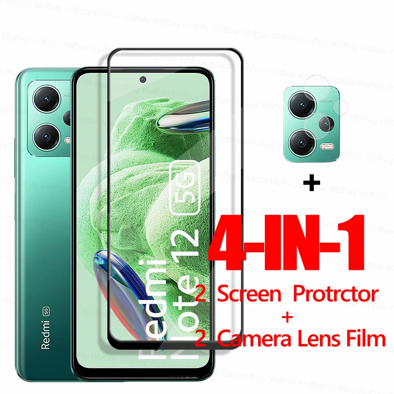 Film de protection en verre trempé pour Xiaomi Redmi Note 12 4G/5G