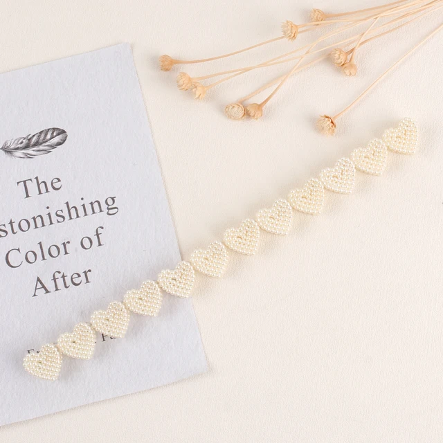 ncmama 12pcs/set Mini Rhinestone No-Slip Grips Hair Clips for Women Girls Glitter Teeth Metal Clamps Flower Hair Accessories 12pcs Love Pearl