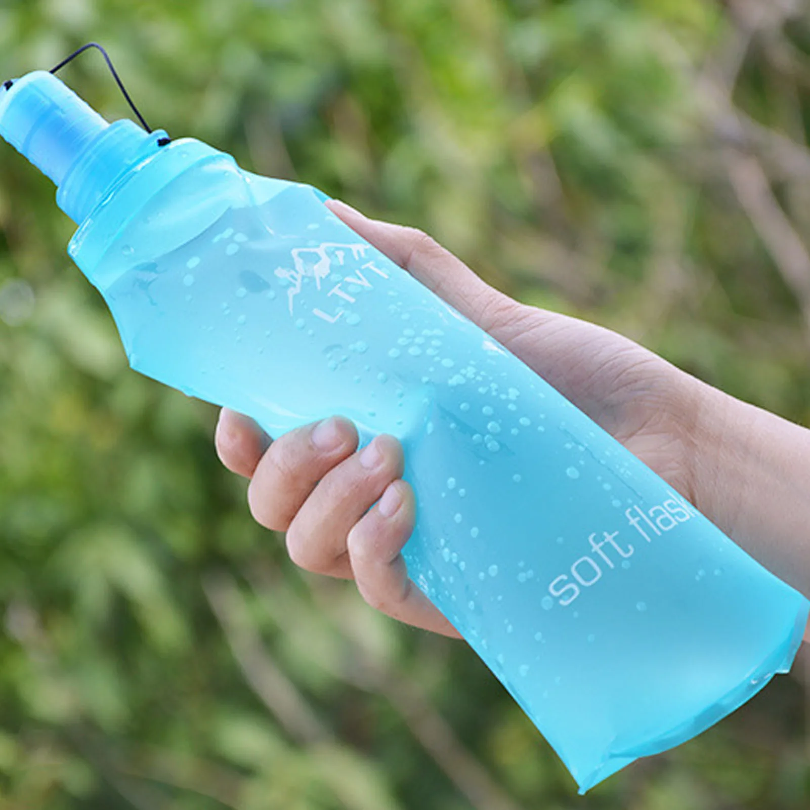 Flexible Water Bottle Foldable Travel Water Bag Portable Sports Travel Bottles For Profession Sports And Daily Life For