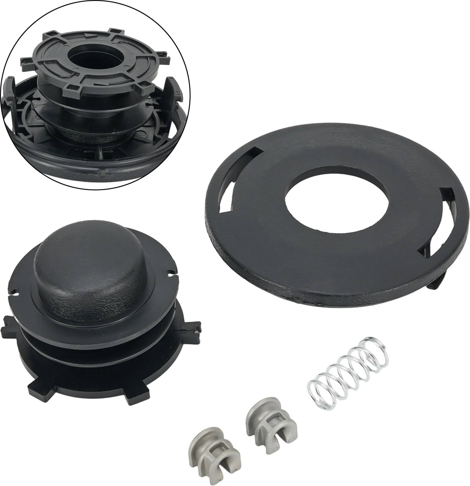 

Brand New Spool Trimmer Head Round String Trimmer 1 Set 25-2 Accessories Components DIY Durable FS 44-90 Garden