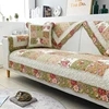 Cotton Fabric Four Seasons Sofa Cover Couch Cover Floral Plaid Printed Sofa Towel for Living Room lounge 1