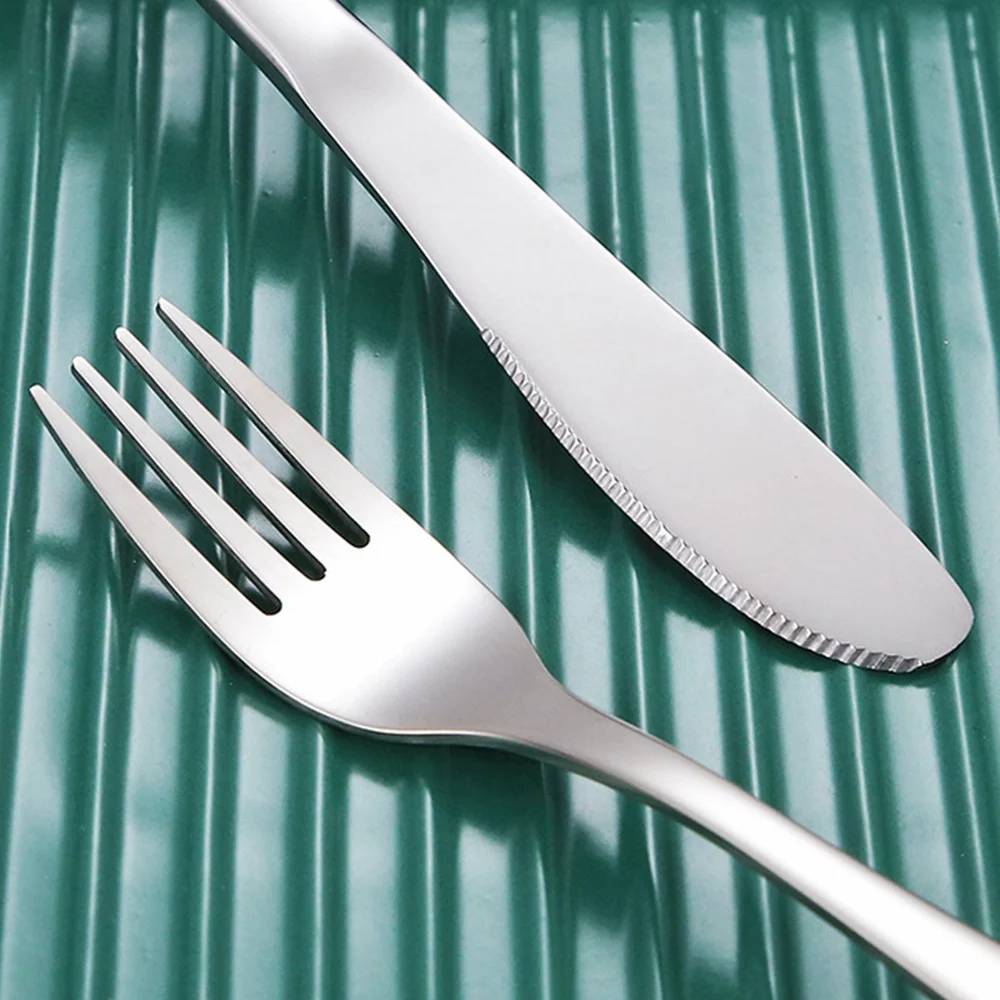 Stainless Steel Child Safety Cutlery Bear Children Spoon and Fork Set Toddler Utensils Metal Cutlery Set