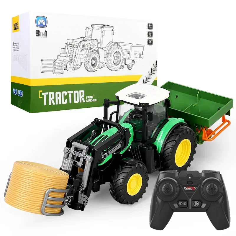 2024 6685-3 Remote Control Farmer'S Vehicle Multiple Combinations Multiple Combinations Rc Simulation Model Children Gifts Toy