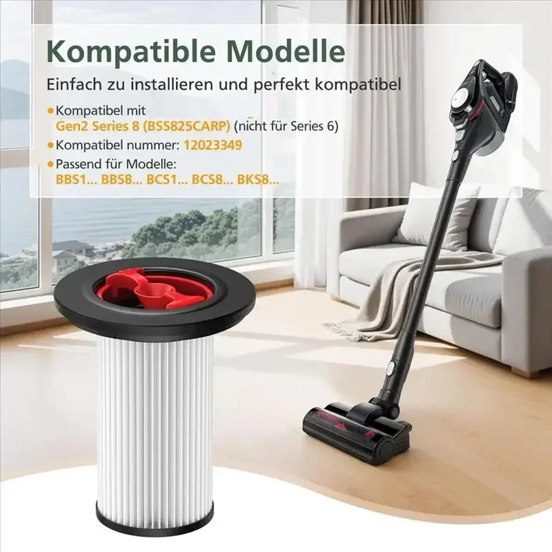 1 Filtro Per Aspirapolvere Bosch Unlimited Gen2 Serie 8 Con