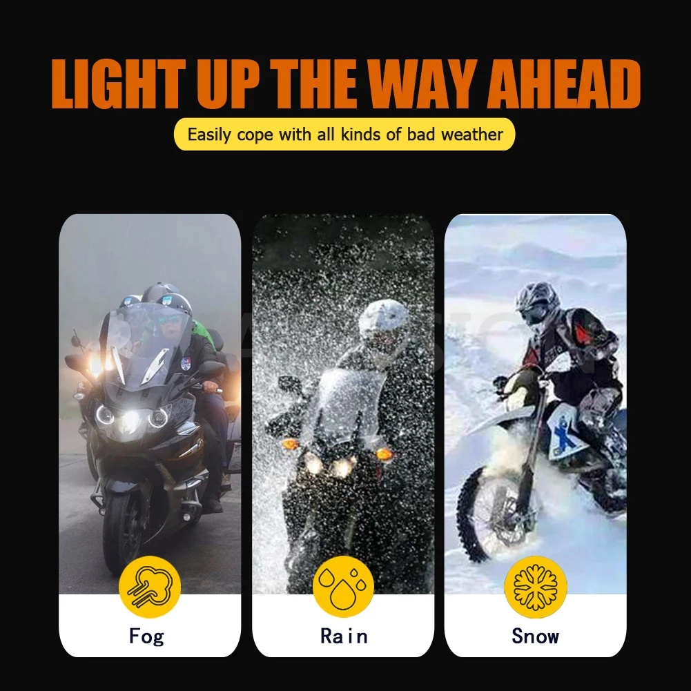 Universal Waterproof LED Headlight Bulb for Vehicles and Motorcycles